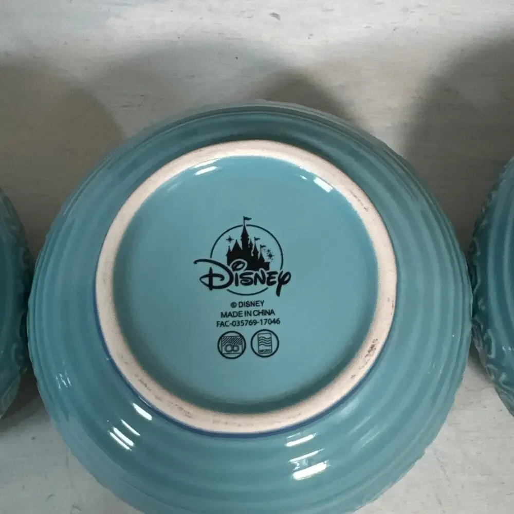 Disney Parks Disneyland Set Of 3 Lantern Mini Bowls Mad Tea Party Attraction New